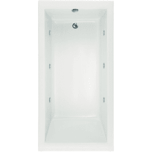 Drop In or Undermount Acrylic Air Tub with Drain