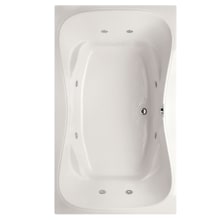 Monterey 60" Drop In Acrylic Air / Whirlpool Tub with Center Drain, Drain Assembly, and Overflow