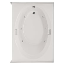 Marlie 60" Drop In Acrylic Air / Whirlpool Tub with Reversible Drain, Drain Assembly, and Overflow