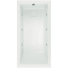 Drop In or Undermount Acrylic Whirlpool Tub with Drain