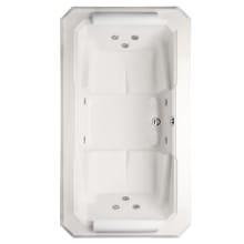 Mystique 78" Drop In Acrylic Air / Whirlpool Tub with Center Drain, Drain Assembly, and Overflow
