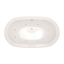 Noelle 70" Drop In Acrylic Air / Whirlpool Tub with Center Drain, Drain Assembly, and Overflow