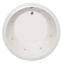 Redondo 60" Drop In Acrylic Air / Whirlpool Tub with Center Drain, Drain Assembly, and Overflow