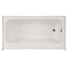 Regan 54" Three Wall Alcove Acrylic Air Tub with Right Drain, and Overflow