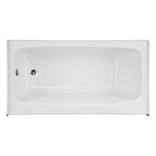 Three Wall Alcove Acrylic Soaking Tub with Skirt and Flange
