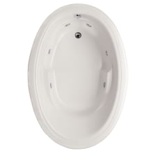 Riley 60" Drop In Acrylic Air / Whirlpool Tub with Reversible Drain, Drain Assembly, and Overflow