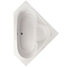 Rincon 59" Drop In Acrylic Air Tub with Center Drain, Drain Assembly, and Overflow