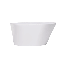 Soho 48" Free Standing Hydroluxe SS Soaking Tub with Center Drain, Drain Assembly, and Overflow