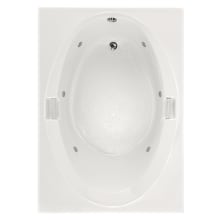 Studio 60" Drop In Acrylic Whirlpool Tub with Reversible Drain, and Overflow
