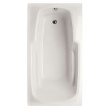 Studio 72" Drop In Acrylic Air Tub with Reversible Drain, and Overflow