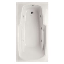 Studio 72" Drop In Acrylic Whirlpool Tub with Reversible Drain, and Overflow