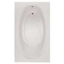 Studio 72" Drop In Acrylic Air Tub with Reversible Drain, and Overflow