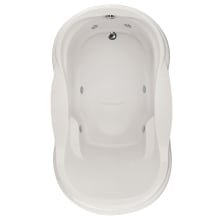 Vanessa 72" Drop In Acrylic Air / Whirlpool Tub with Reversible Drain, Drain Assembly, and Overflow