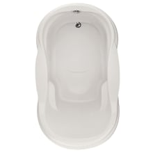 Vanessa 72" Drop In Acrylic Air Tub with Reversible Drain, Drain Assembly, and Overflow