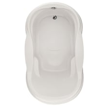 Vanessa 72" Drop In Acrylic Soaking Tub with Reversible Drain, Drain Assembly, and Overflow