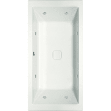 Versailles 72" x 36" Drop In Acrylic Whirlpool Tub with Center Drain