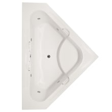 Whitney 62" Drop In Acrylic Air / Whirlpool Tub with Center Drain, Drain Assembly, and Overflow