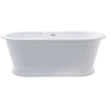 Chateau 66" Free Standing Hydroluxe SS Soaking Tub with Center Drain, Drain Assembly, and Overflow