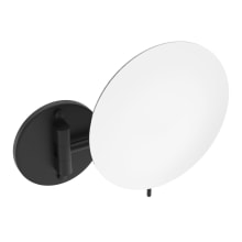 10-7/8" W x 9-5/16" H Circular Bathroom Wall Mirror