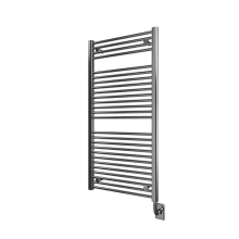 Tuzio Savoy 23-1/2" W x 47-1/2" H Hydronic Steel Towel Warmer - Valve Set and Installation Kit Not Included