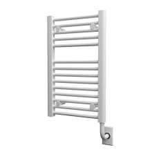 Tuzio Savoy 15-1/2" W x 25" H Hydronic Steel Towel Warmer - Valve Set and Installation Kit Not Included