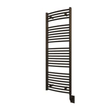 Tuzio Blenheim 17-1/2" W x 51" H Hydronic Steel Towel Warmer - Valve Set and Installation Kit Not Included