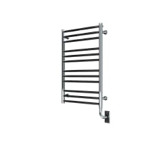 Tuzio Sorano 23-1/2" W x 31" H Hydronic Steel Towel Warmer - Valve Set and Installation Kit Not Included