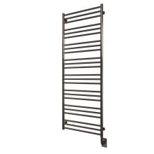 Tuzio Sorano 23-1/2" W x 64" H Hydronic Steel Towel Warmer - Valve Set and Installation Kit Not Included