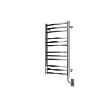 Tuzio Laveno 19-1/2" W x 31" H Hydronic Steel Towel Warmer - Valve Set and Installation Kit Not Included