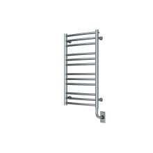 Tuzio Laveno 19-1/2" W x 31" H Hydronic Steel Towel Warmer - Valve Set and Installation Kit Not Included