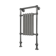 Tuzio Harley 18-1/2" W x 37" H Hydronic Steel Towel Warmer - Valve Set and Installation Kit Not Included