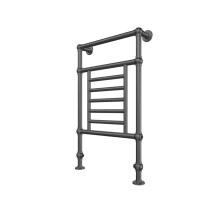 Tuzio Thames 23-1/2" W x 38" H Hydronic Steel Towel Warmer - Valve Set and Installation Kit Not Included