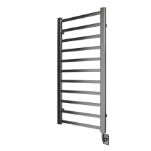 Tuzio Milano 23-1/2" W x 50-1/2" H Hydronic Steel Towel Warmer - Valve Set and Installation Kit Not Included