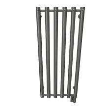 Tuzio Rosendal 16-1/2" W x 37-1/2" H Hydronic Steel Towel Warmer - Valve Set and Installation Kit Not Included