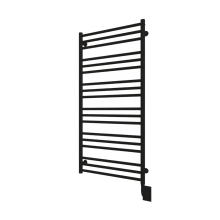 Tuzio Sorano 23-1/2"W x 47-1/2"H Programmable Electric Hardwired Steel Towel Warmer