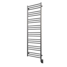 Tuzio Sorano 19-1/2"W x 64"H Programmable Electric Hardwired Steel Towel Warmer