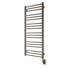 Tuzio Avento 19-1/2" W x 47-1/2" H Hydronic Steel Towel Warmer - Valve Set and Installation Kit Not Included