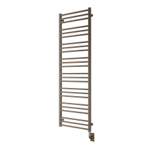 Tuzio Avento 19-1/2" W x 64" H Hydronic Steel Towel Warmer - Valve Set and Installation Kit Not Included