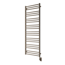 Tuzio Avento 23-1/2" W x 64" H Hydronic Steel Towel Warmer - Valve Set and Installation Kit Not Included