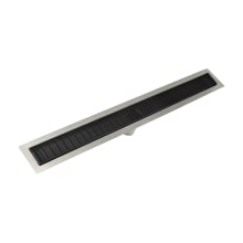 24" FFAS 65 Linear Drain Kit with 2 1/2" Wedge Wire Grate