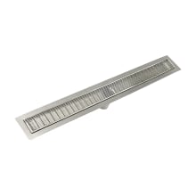 42" FFAS 65 Linear Drain Kit with 2 1/2" Wedge Wire Grate