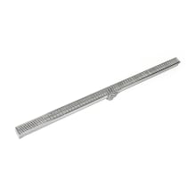 60" S-AG 38 Linear Drain Complete Kit with 1 1/2" Wedge Wire Grate