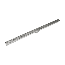 Site Sizeable 48" Long x 2" Wide Drain Kit with Grate, Channel, Stop Ends, and Outlet Assembly