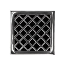 Criss-Cross 4" Drain Grate Only for Select Infinity Drain Center Drains