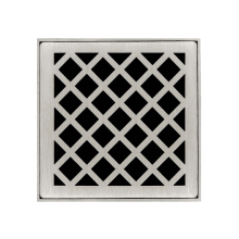 Criss-Cross 4" Drain Grate Only for Select Infinity Drain Center Drains