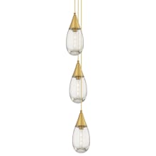 Malone 3 Light 8" Wide Multi Light Pendant