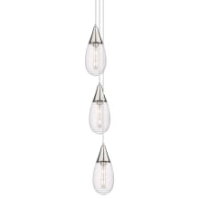 Malone 3 Light 8" Wide Multi Light Pendant