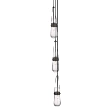 Milan 3 Light 7" Wide Multi Light Pendant