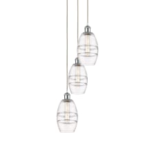 Vaz 3 Light 12" Wide Multi Light Pendant