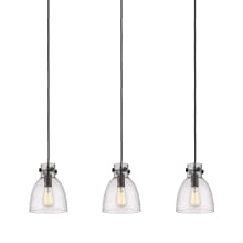 Newton Bell 3 Light 40" Wide Linear Pendant